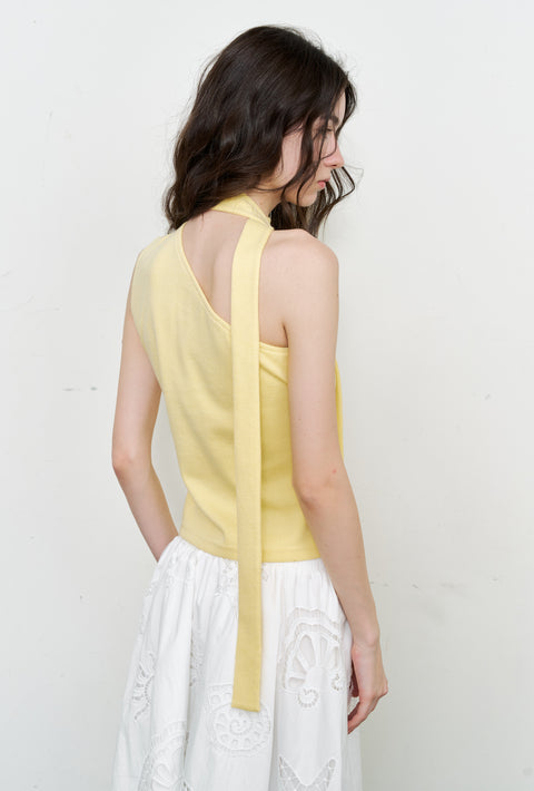ROSE FOSSIL ONE-SHOULDER TOP