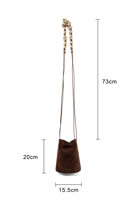 SIMPLE PROJECT SUEDE BUCKET BAG