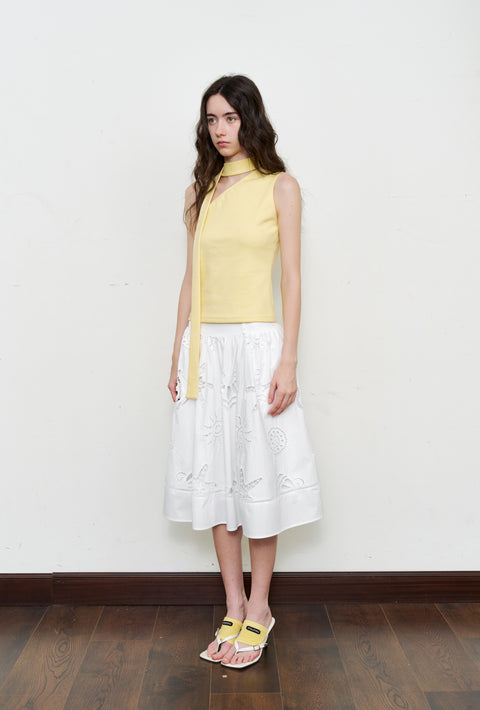 ROSE FOSSIL ONE-SHOULDER TOP