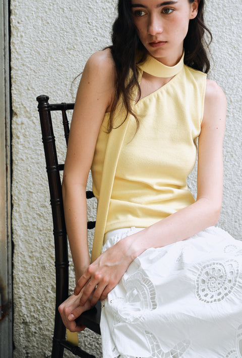 ROSE FOSSIL ONE-SHOULDER TOP