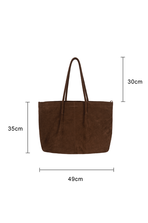 SIMPLE PROJECT SLOUCHY SUEDE TOTE