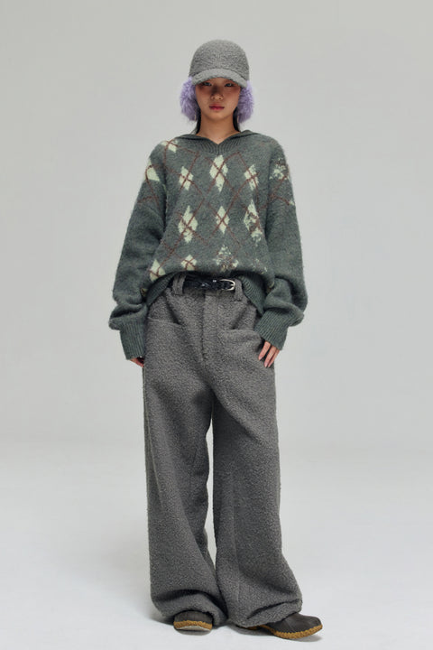 SIMPLE PROJECT FLEECE SWEATSHIRT/SWEATPANTS