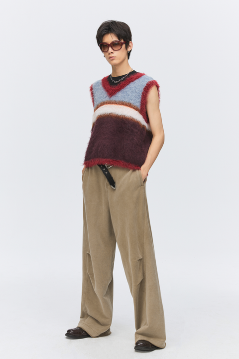 SIMPLE PROJECT RED FUZZ VEST