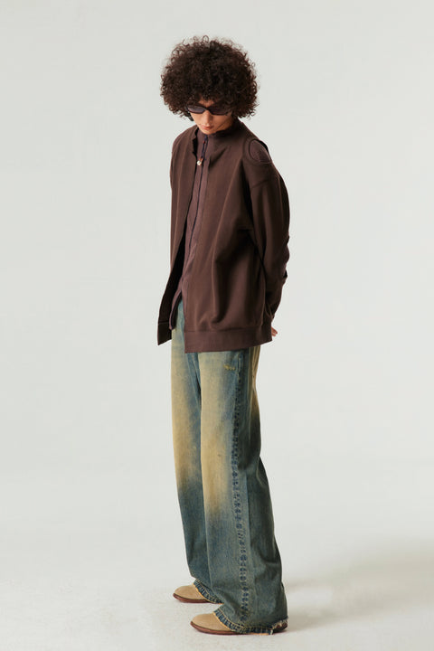 SIMPLE PROJECT VINTAGE WASH WIDE DENIM