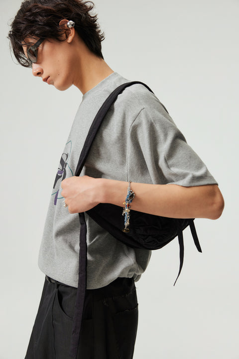 SIMPLE PROJECT NYLON SHOULDER BAG
