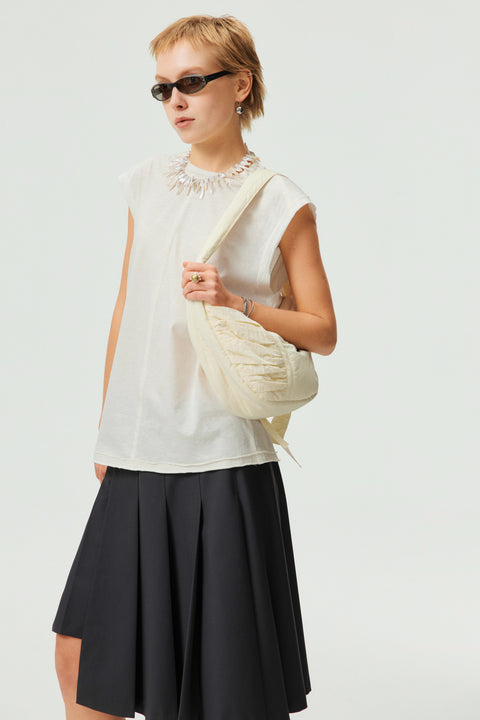 SIMPLE PROJECT NYLON SHOULDER BAG