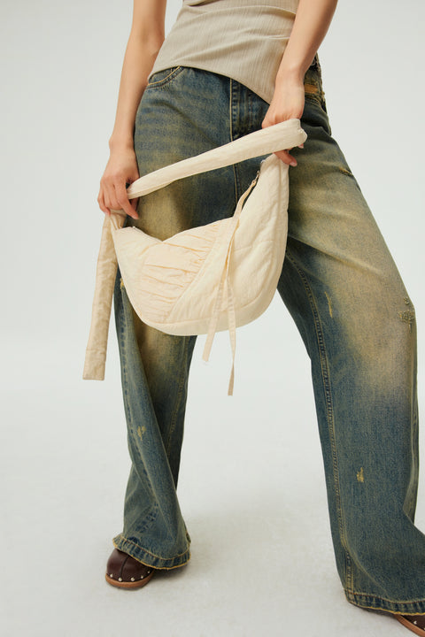 SIMPLE PROJECT NYLON SHOULDER BAG