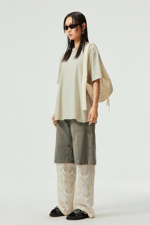 SIMPLE PROJECT NYLON SHOULDER BAG