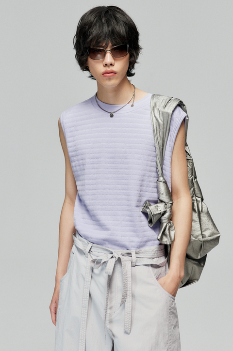 SIMPLE PROJECT SLEEVE TIE-ADJUSTABLE CROSSBODY BAG