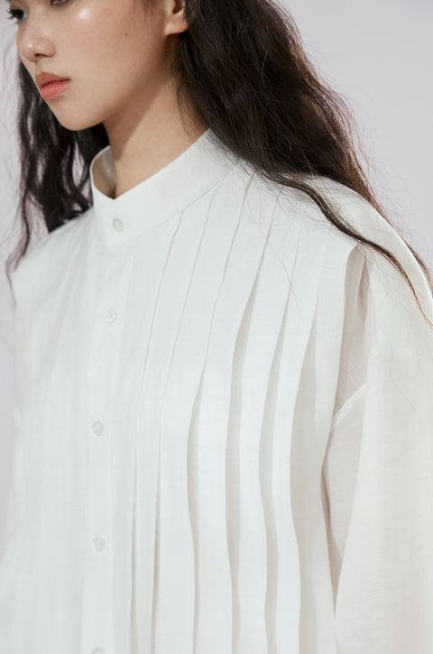 VAPOURBLUE PLEATED SHIRT