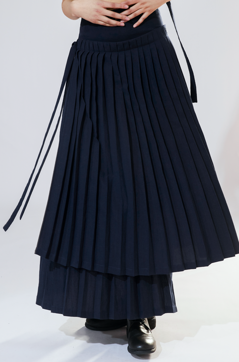 VAPOURBLUE PLEATED SKIRT