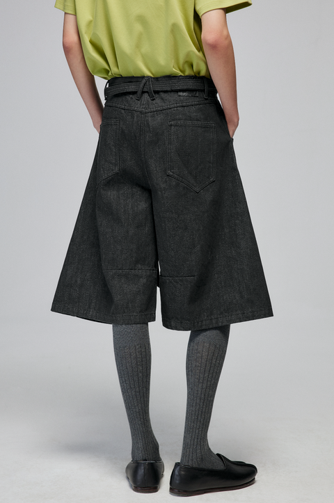 SIMPLE PROJECT KENDO DENIM SHORTS