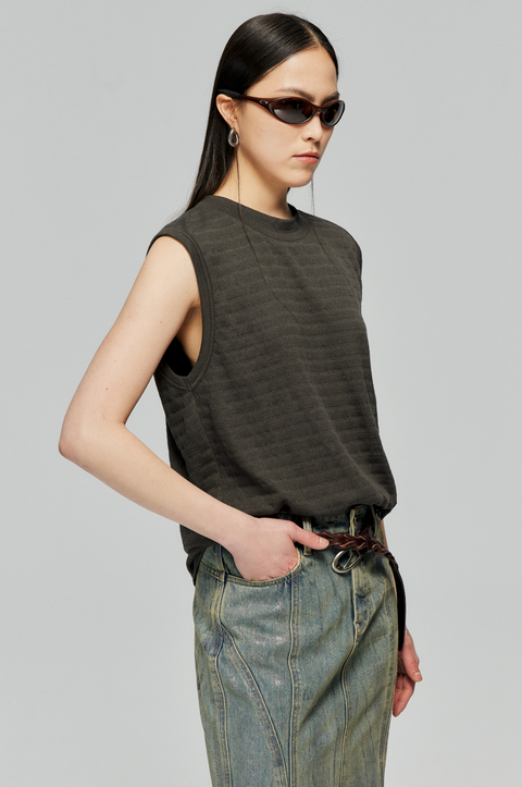 SIMPLE PROJECT BASIC SEGMENTED TANK TOP