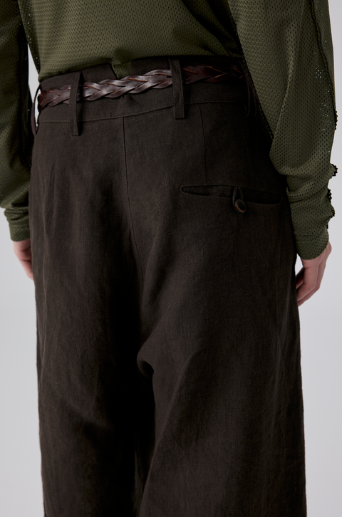 SIMPLE PROJECT LINEN TROUSERS