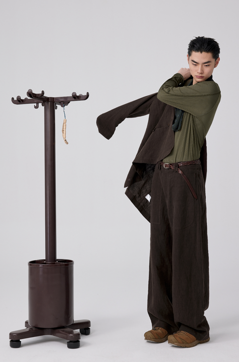 SIMPLE PROJECT LINEN TROUSERS