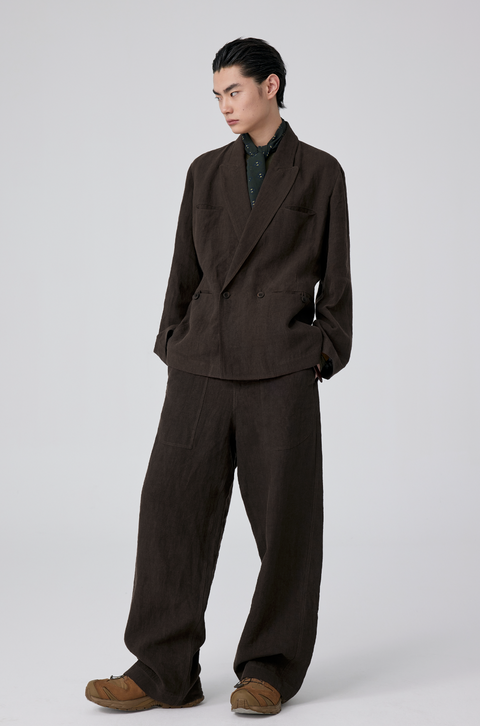 SIMPLE PROJECT LINEN TROUSERS