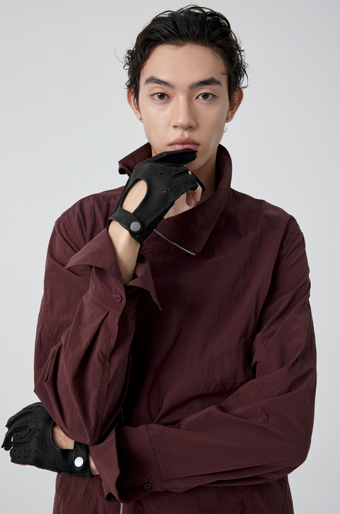 SIMPLE PROJECT HOLLOW CARVED DRIVING GLOVES