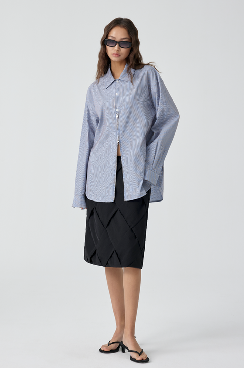 SIMPLE PROJECT HALF ZIP SHIRT