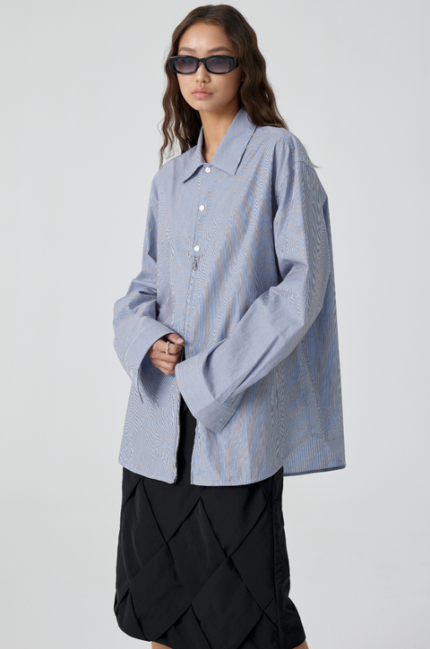 SIMPLE PROJECT HALF ZIP SHIRT