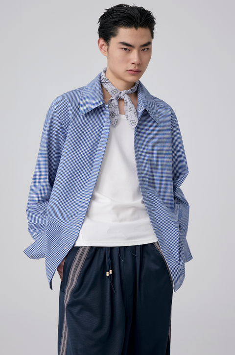 SIMPLE PROJECT PLAID SHIRT