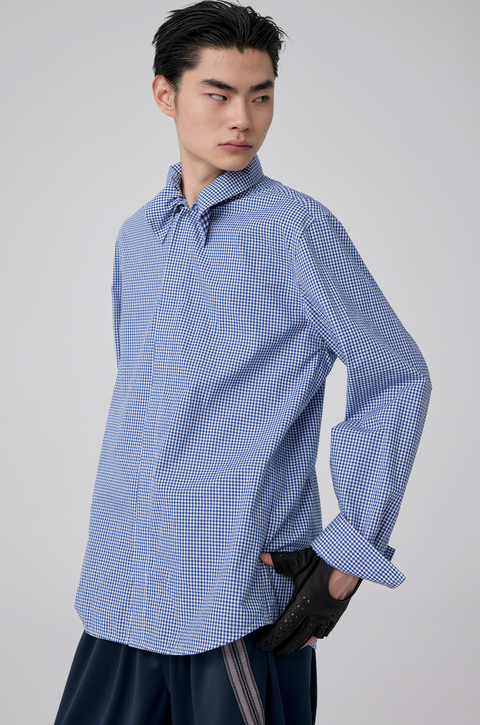 SIMPLE PROJECT PLAID SHIRT