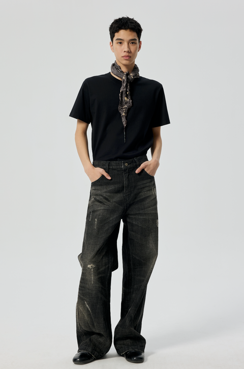 SIMPLE PROJECT BEADED RUFFLED FRINGE SCARF