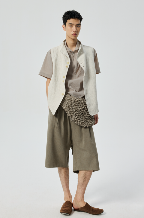 SIMPLE PROJECT CROTCH DROP SHORTS