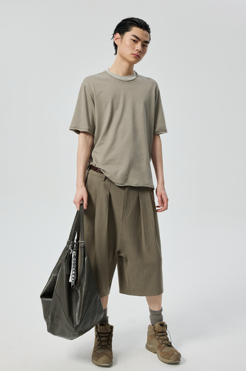 SIMPLE PROJECT CROTCH DROP SHORTS