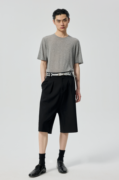 SIMPLE PROJECT CROTCH DROP SHORTS