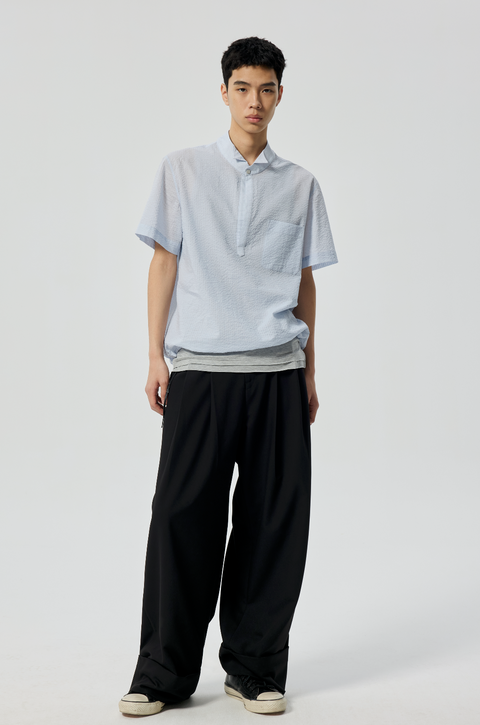 SIMPLE PROJECT LOGO TAPE TROUSERS