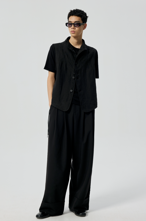 SIMPLE PROJECT LOGO TAPE TROUSERS