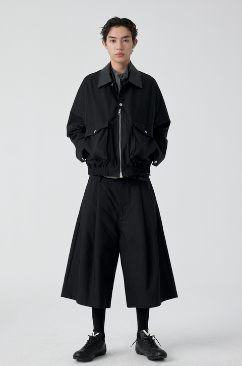 SIMPLE PROJECT PLEATED SHORTS