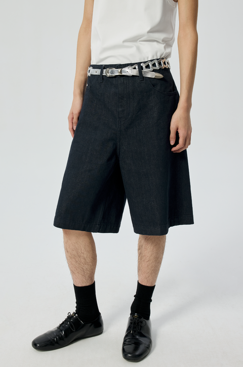 SIMPLE PROJECT RAW SELVEDGE SHORTS
