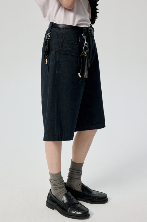 SIMPLE PROJECT RAW SELVEDGE SHORTS