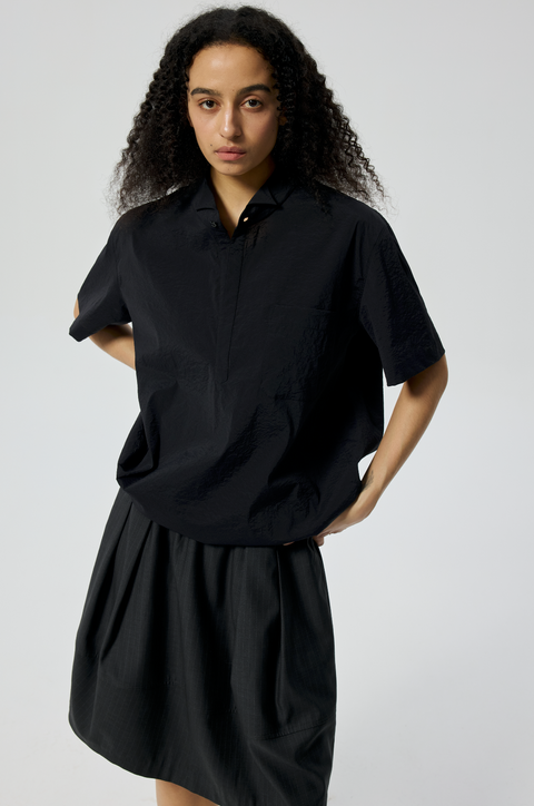 SIMPLE PROJECT HALF-PLACKET SHIRT