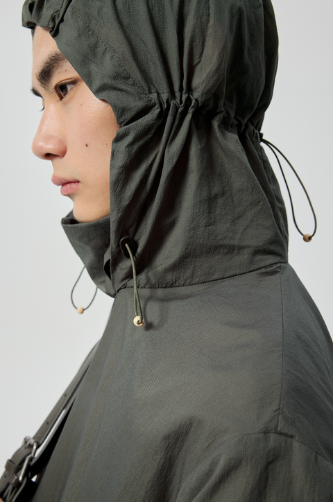 SIMPLE PROJECT OFFSET ZIP JACKET