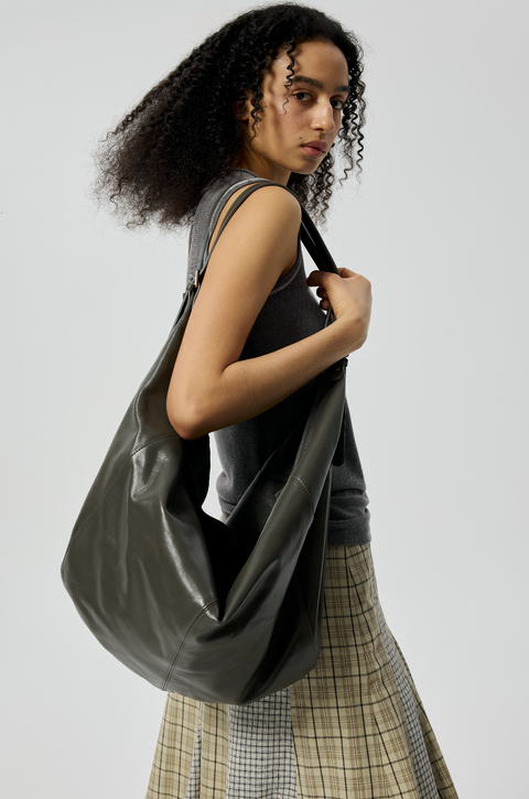 SIMPLE PROJECT 2-WAY VEG TAN BAG