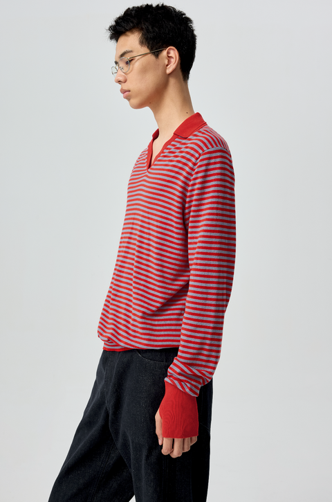 SIMPLE PROJECT STRIPED POLO