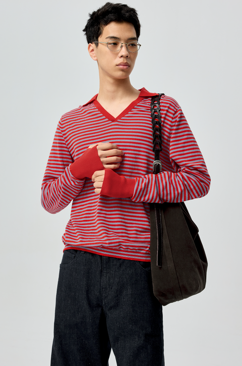 SIMPLE PROJECT STRIPED POLO