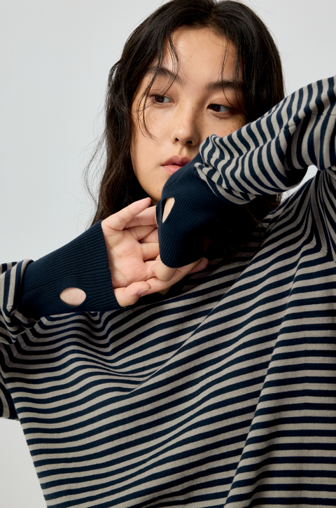 SIMPLE PROJECT STRIPED POLO