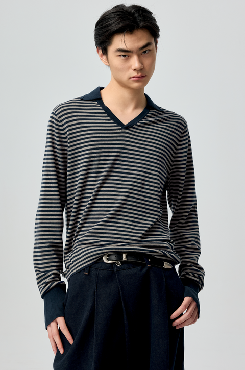 SIMPLE PROJECT STRIPED POLO