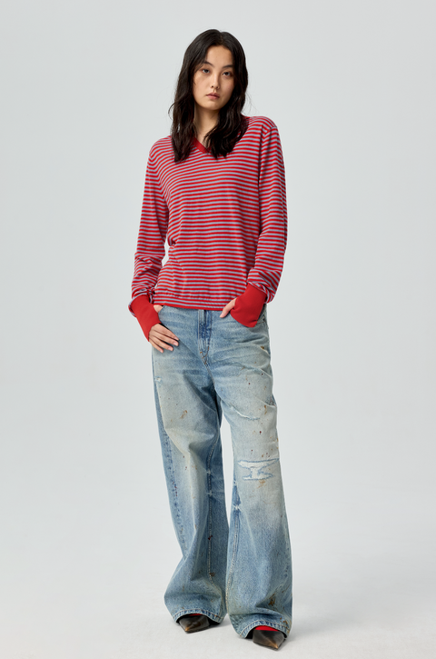 SIMPLE PROJECT STRIPED POLO