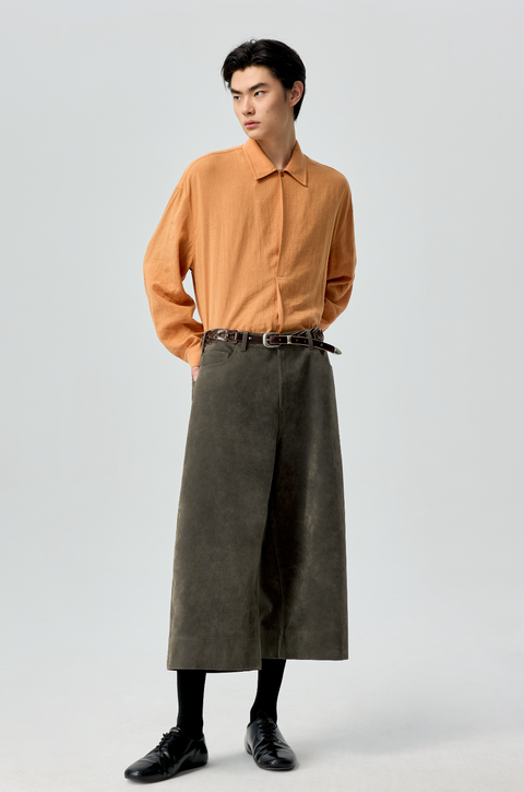 SIMPLE PROJECT RAMIE CHEVRON SHIRT