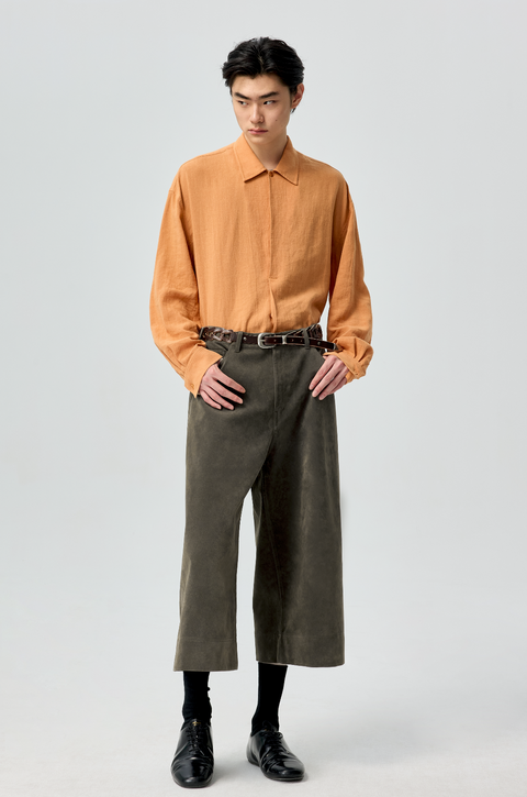 SIMPLE PROJECT RAMIE CHEVRON SHIRT