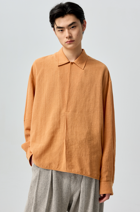 SIMPLE PROJECT RAMIE CHEVRON SHIRT