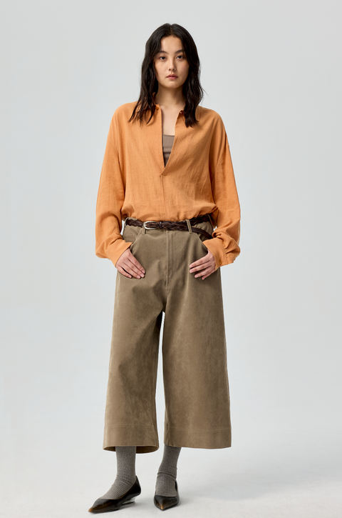 SIMPLE PROJECT RAMIE CHEVRON SHIRT