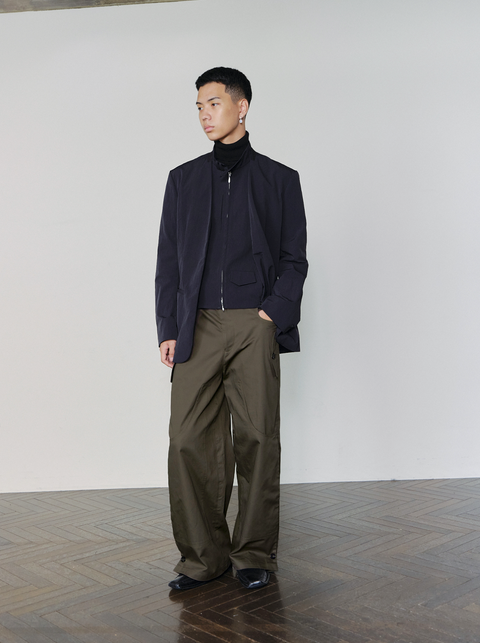 SAIRENSSEI DETACHABLE COLORBLOCK JACKET