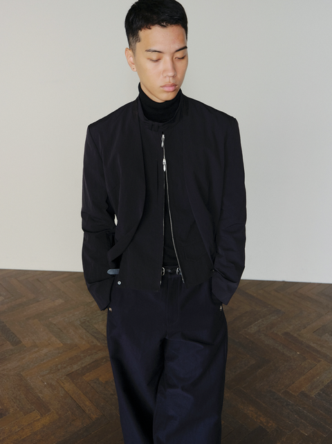 SAIRENSSEI DETACHABLE COLORBLOCK JACKET