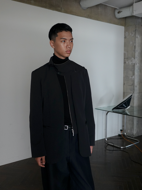 SAIRENSSEI DETACHABLE COLORBLOCK JACKET