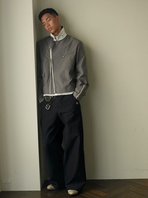 SAIRENSSEI METAL-ACCENTED PANTS